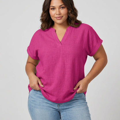 Xavinah | Comfortable V-Neck Blouse