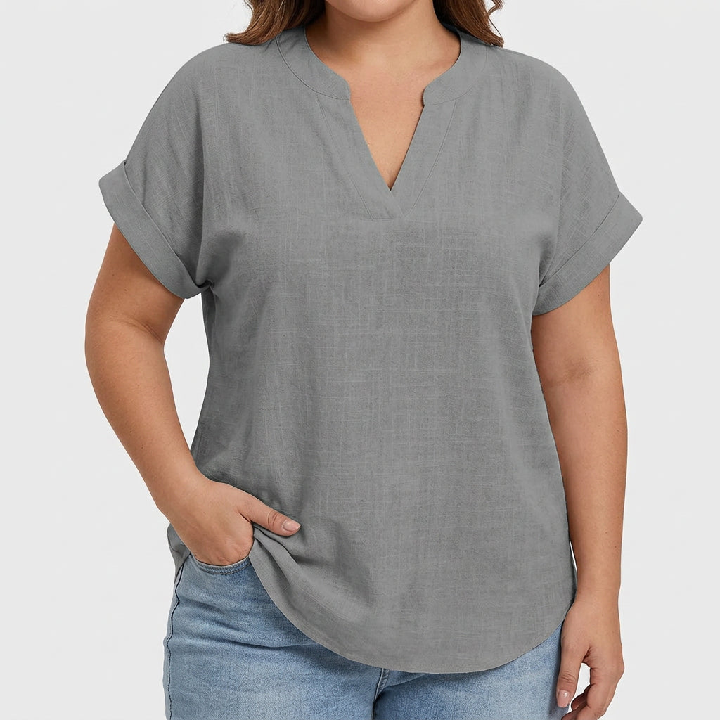 Xavinah | Comfortable V-Neck Blouse