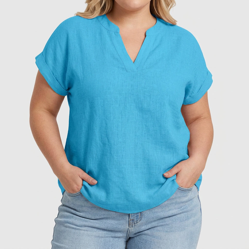 Xavinah | Comfortable V-Neck Blouse