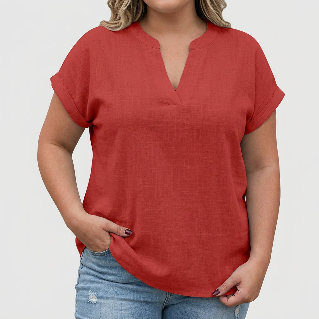 Xavinah | Comfortable V-Neck Blouse