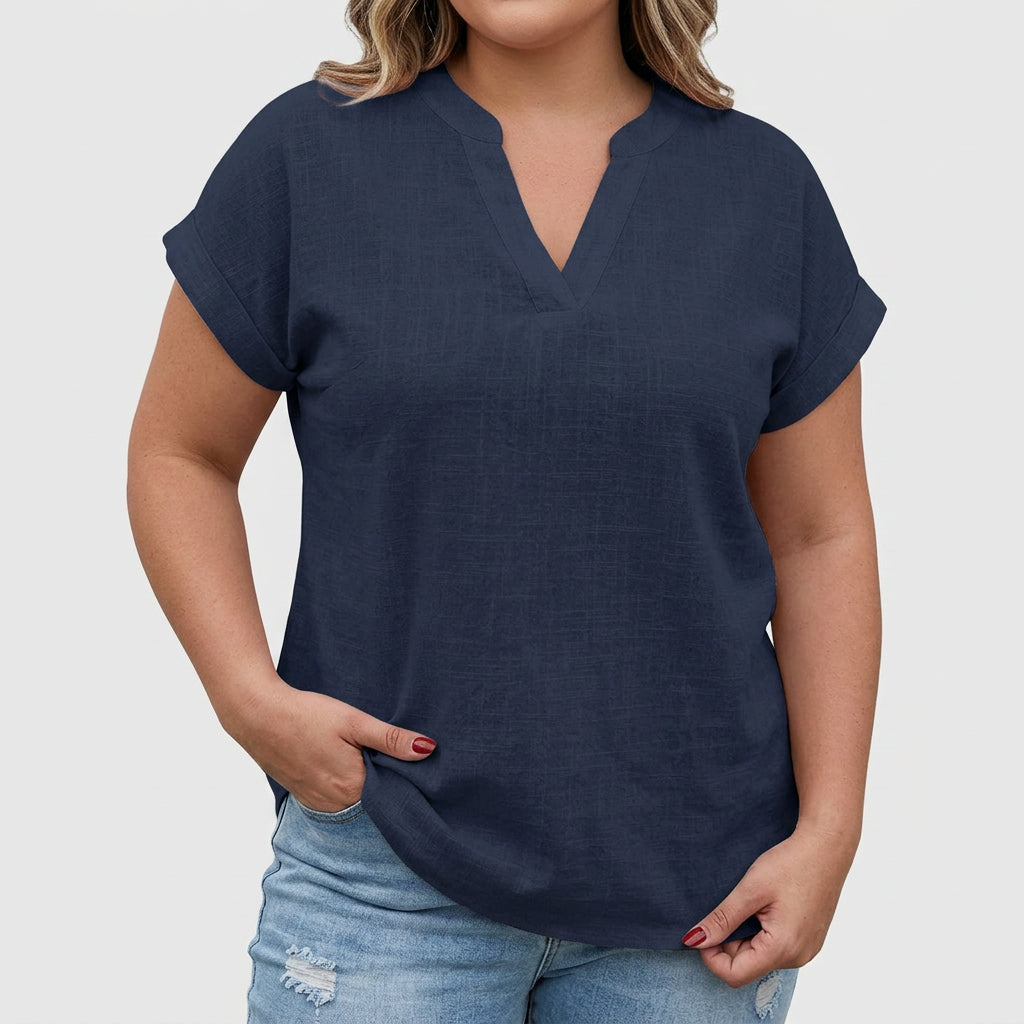 Xavinah | Comfortable V-Neck Blouse