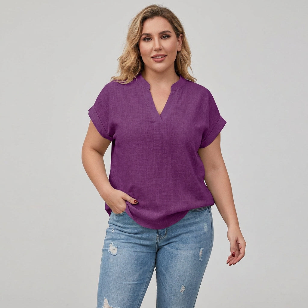 Xavinah | Comfortable V-Neck Blouse