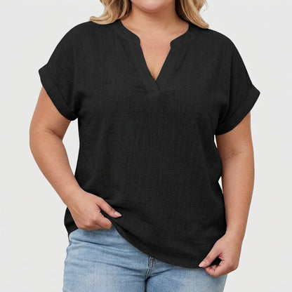Xavinah | Comfortable V-Neck Blouse