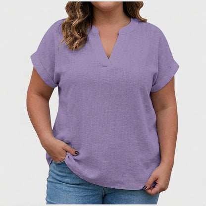 Xavinah | Comfortable V-Neck Blouse