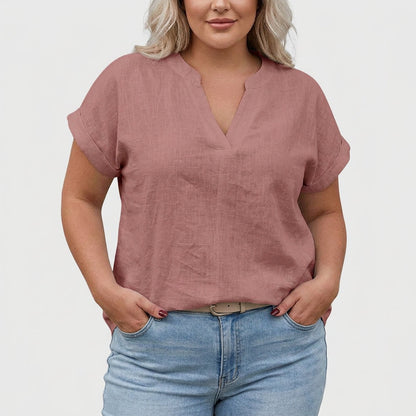 Xavinah | Comfortable V-Neck Blouse