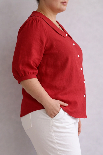 Blusa con Cuello Paloma