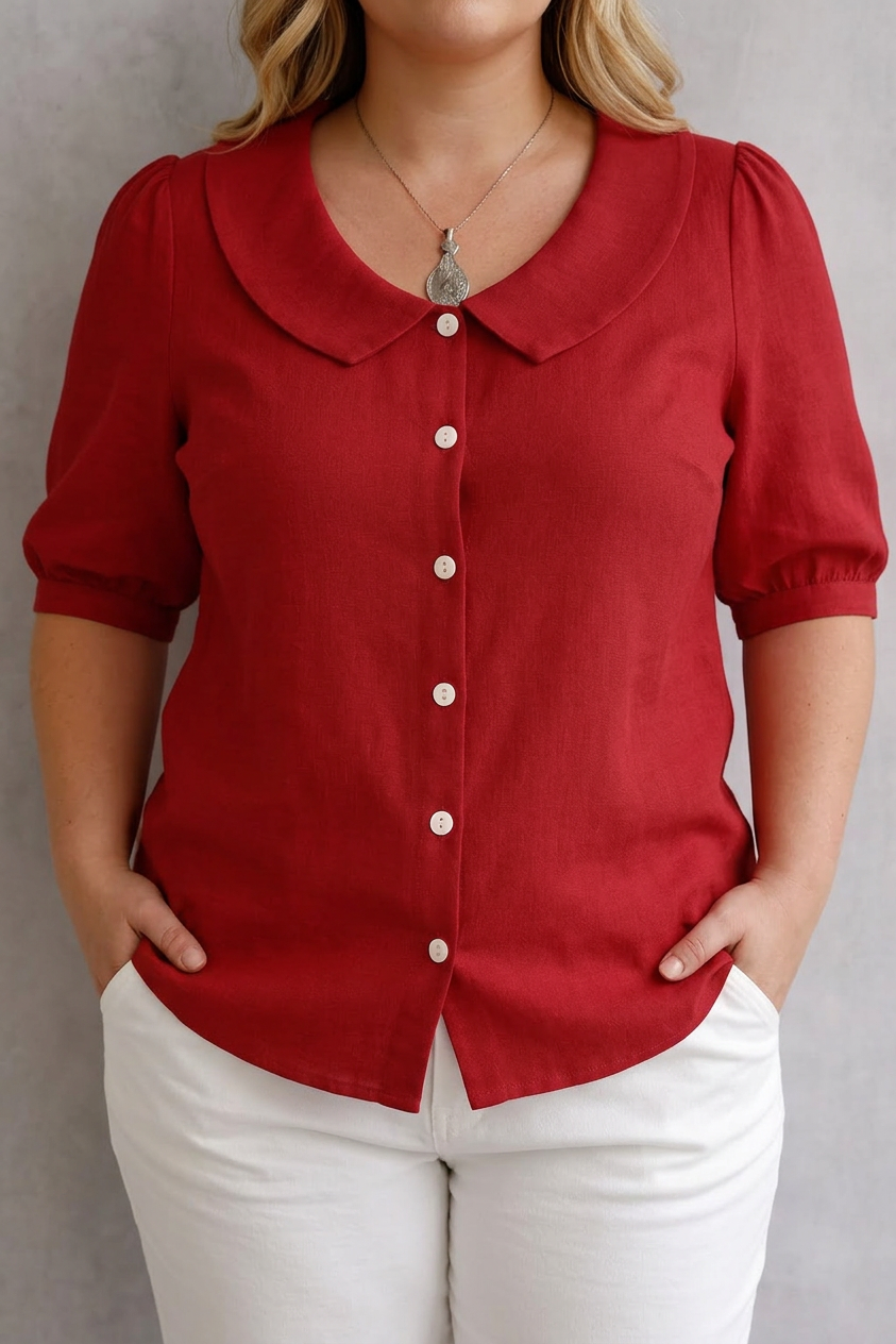 Blusa con Cuello Paloma