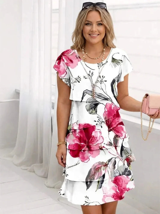 Cynthia | Vestido Cómodo Elegante con Volantes