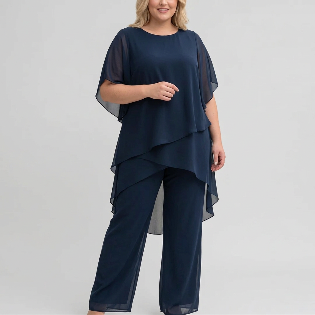 Linda | Conjunto con Pantalón Palazzo Drapeado