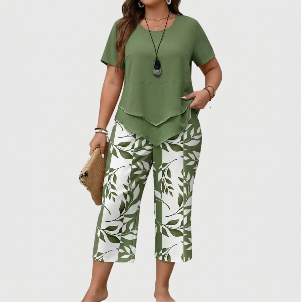 Avy | Conjunto Estampado de Hojas