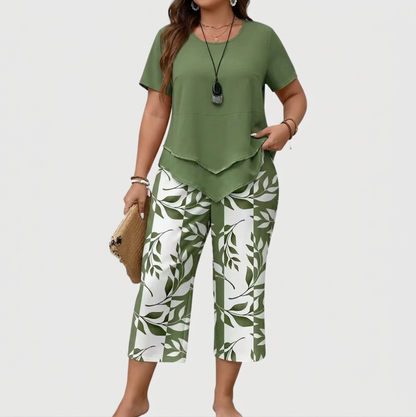 Avy | Conjunto Estampado de Hojas
