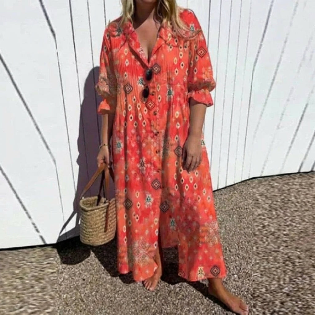 ZARIAH | VESTIDO BOHEMIO ELEGANTE