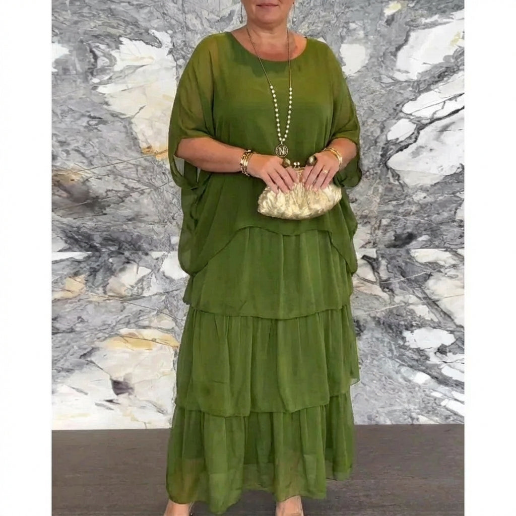 SUSAN | VESTIDO LARGO FLUIDO ELEGANTE