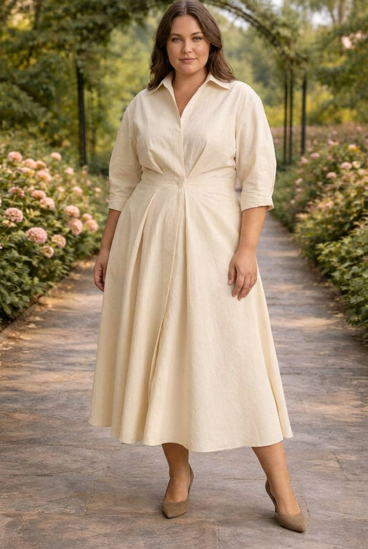 MONROE | VESTIDO MAXI CRUZADO Y FLUIDO