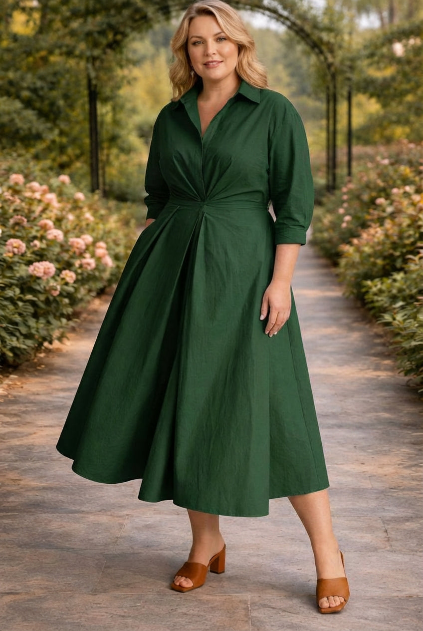 MONROE | VESTIDO MAXI CRUZADO Y FLUIDO