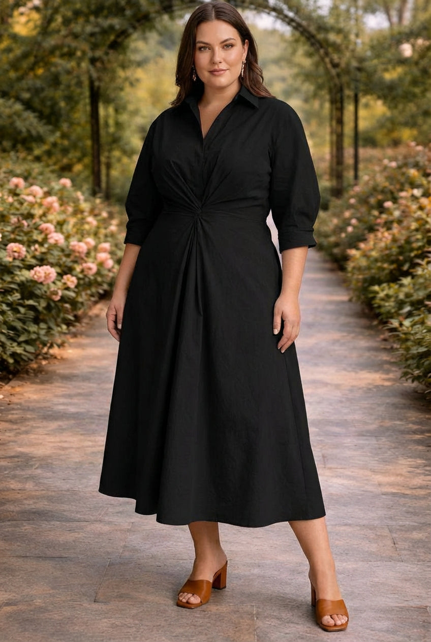 MONROE | VESTIDO MAXI CRUZADO Y FLUIDO