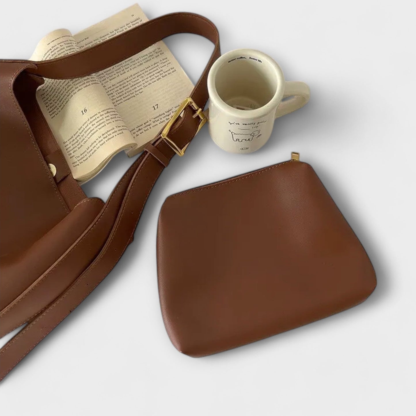 Eva | Bolso de Hombro de Cuero Elegante