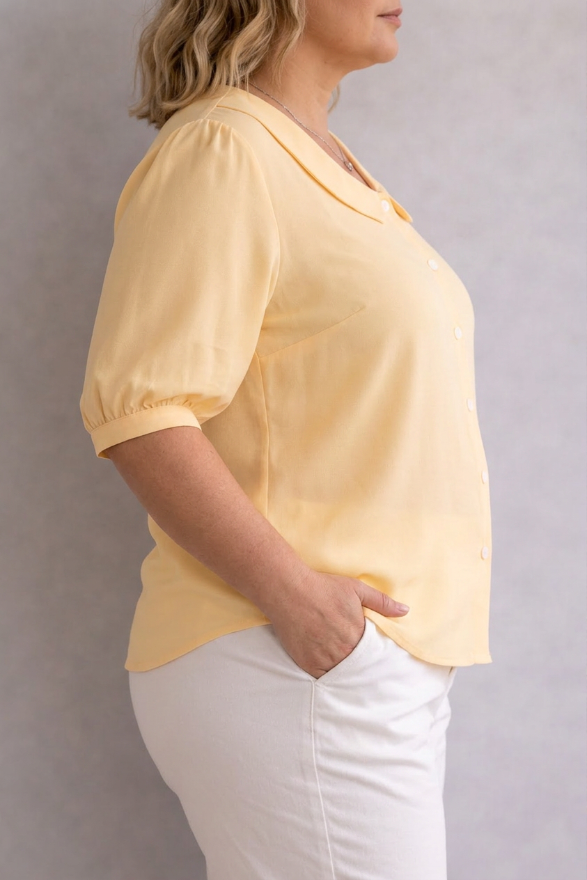 Blusa con Cuello Perdita