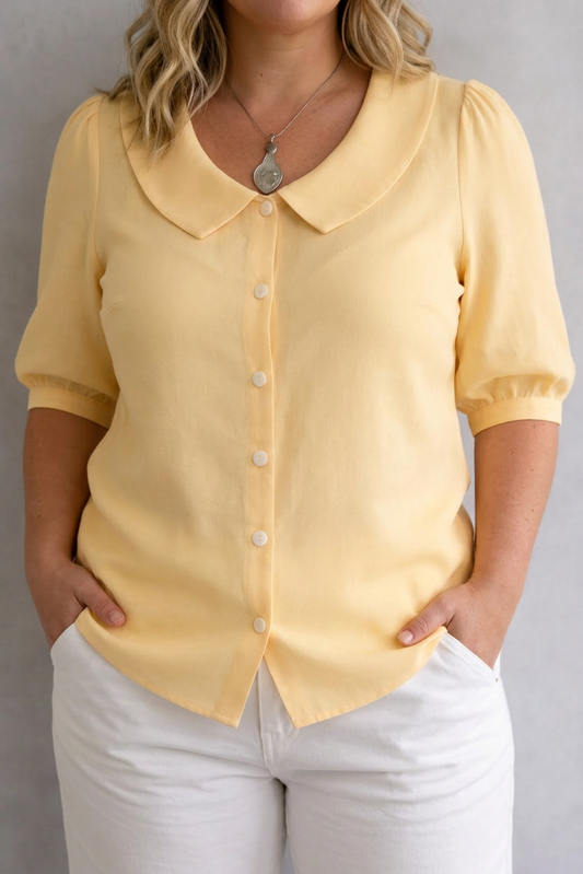 Blusa con Cuello Perdita