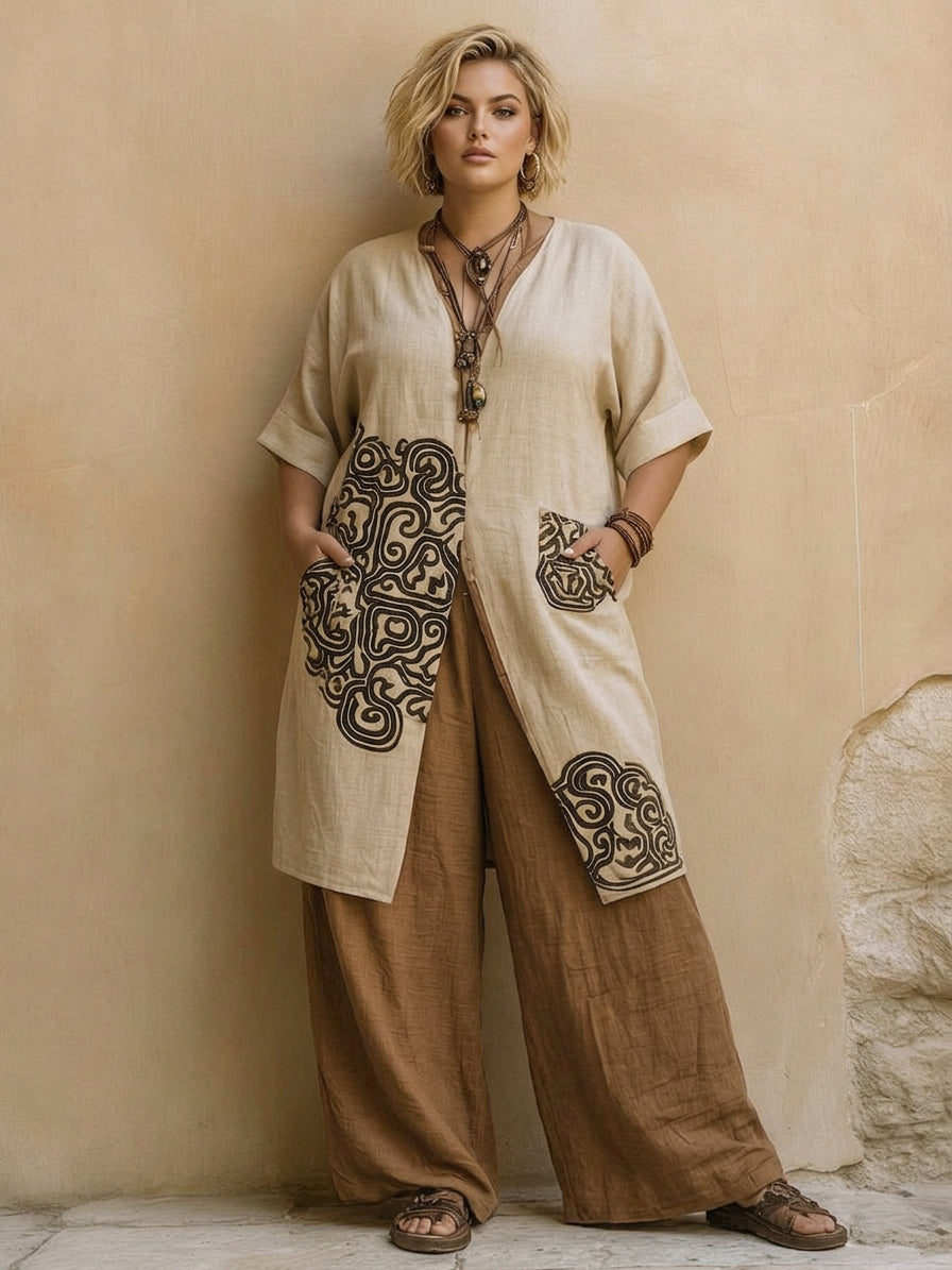Conjunto Tres Piezas Étnico Sophie
