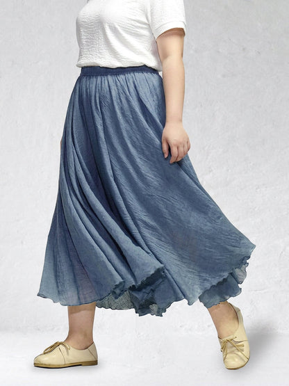 Falda Perla Brillante — Movimiento Natural Elegante