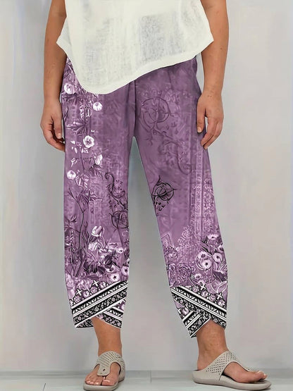 Pantalón Capri Floral Vintage Natasha