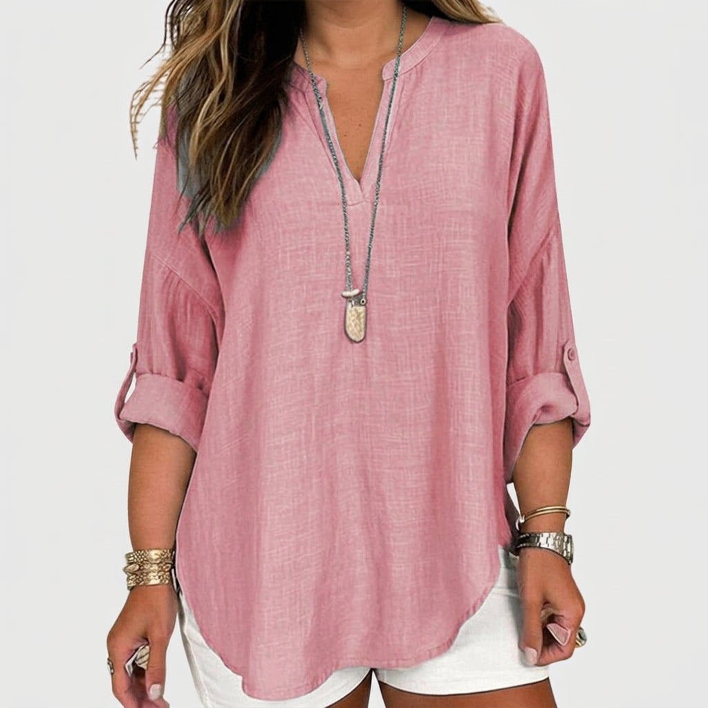 Lenara™ | Flowy Elegant Beach Shirt