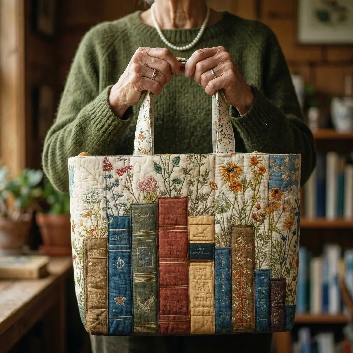Prenda Floral Artisan Quilted Bag