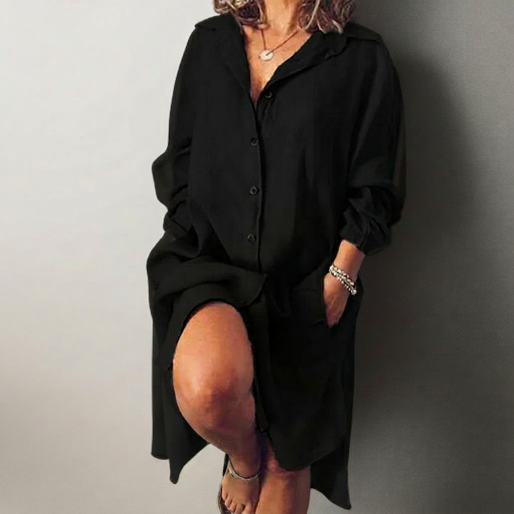 Nielle | Vestido Midi de Algodón y Lino
