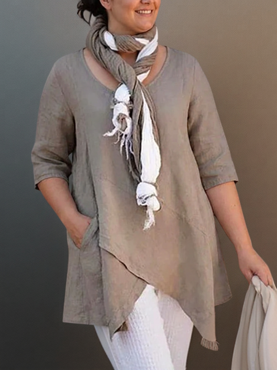 Maggie | Túnica Casual Cruzada en A
