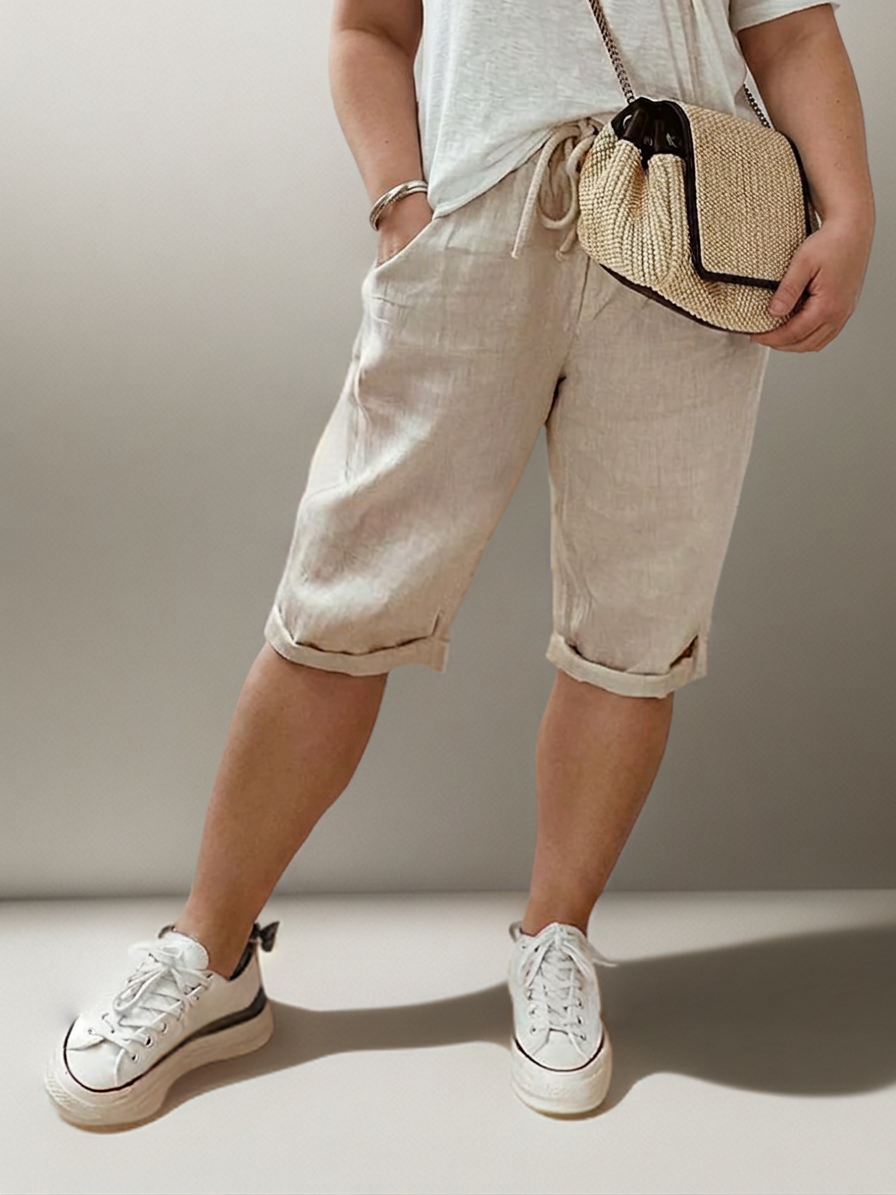 Beatrice | Pantalón con Cordón y Bolsillos Laterales
