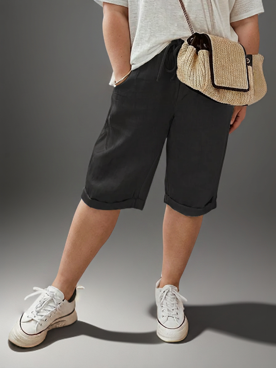 Beatrice | Pantalón con Cordón y Bolsillos Laterales