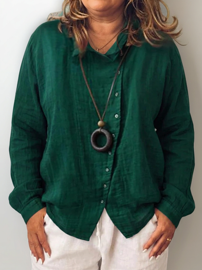 Olivia | Camisa de Manga Larga con Botones