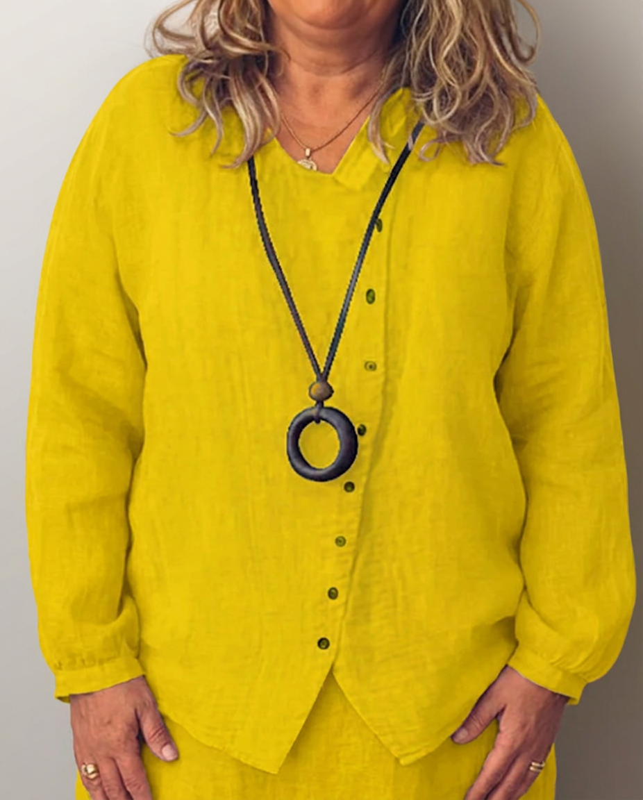 Olivia | Camisa de Manga Larga con Botones