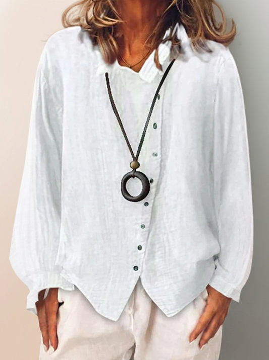 Olivia | Camisa de Manga Larga con Botones