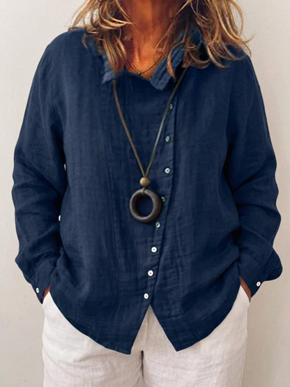 Olivia | Camisa de Manga Larga con Botones