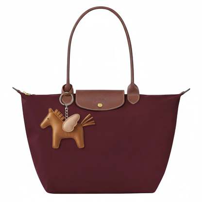 Charm de Caballo Alado en Piel