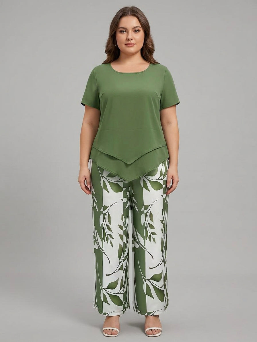 Avy | Conjunto Estampado de Hojas