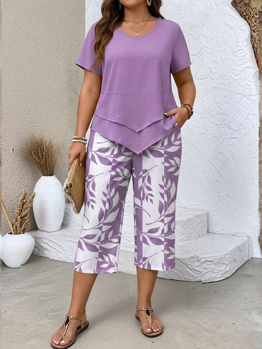 Avy | Conjunto Estampado de Hojas