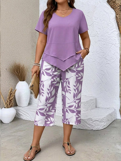 Avy | Conjunto Estampado de Hojas
