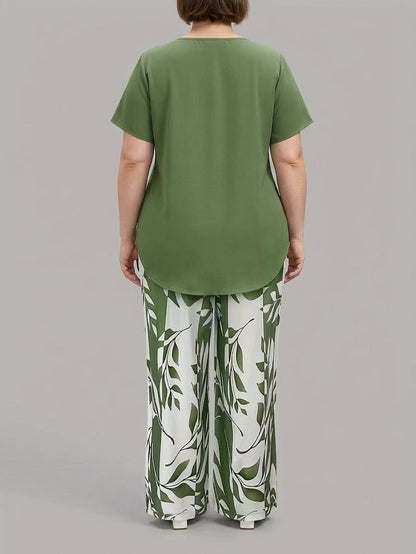 Avy | Conjunto Estampado de Hojas
