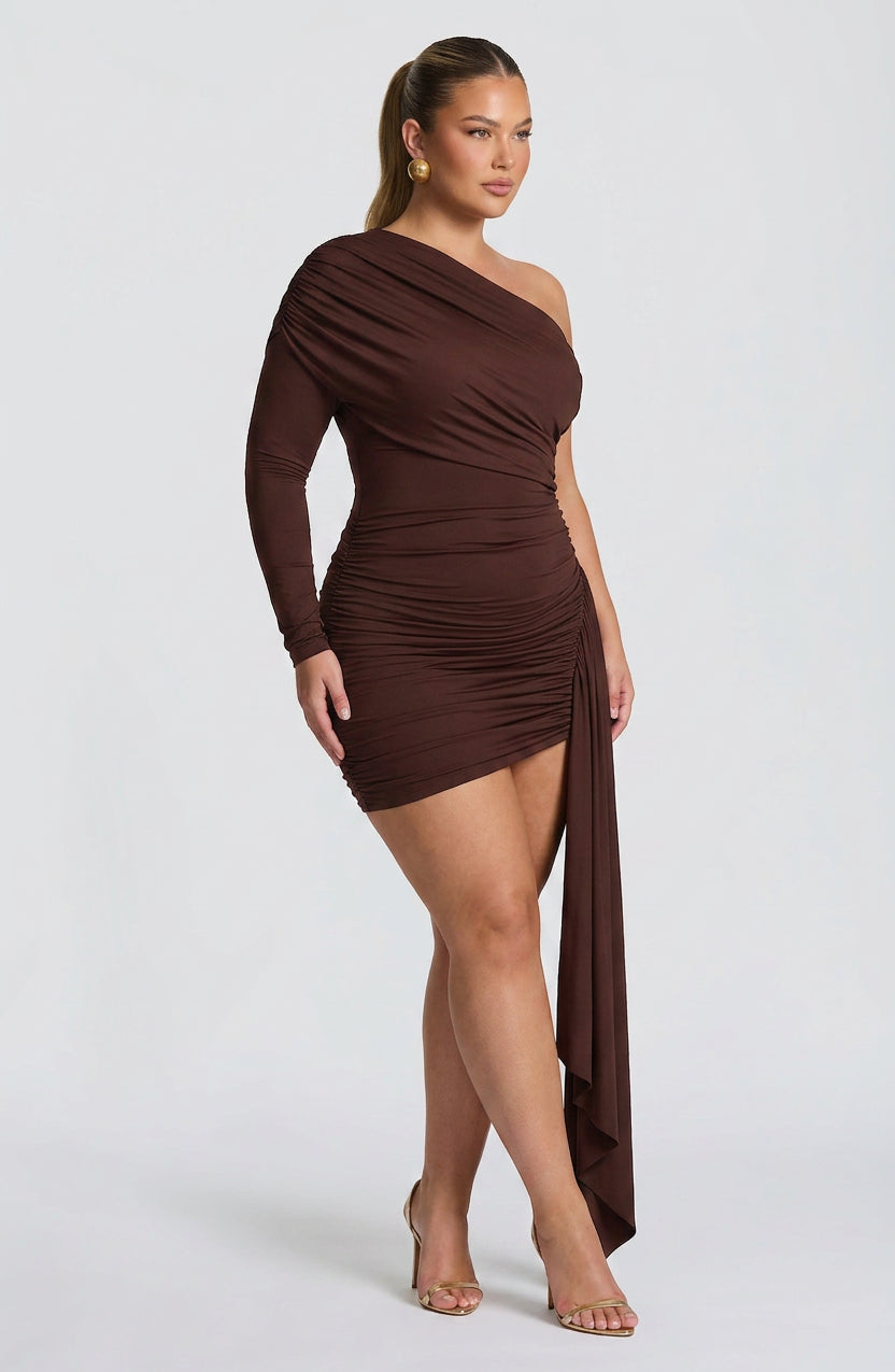 Vestido Corto Granate Jovanna