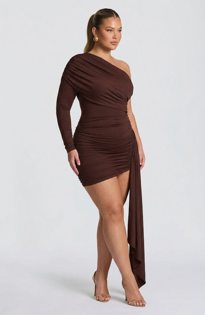 Vestido Corto Granate Jovanna