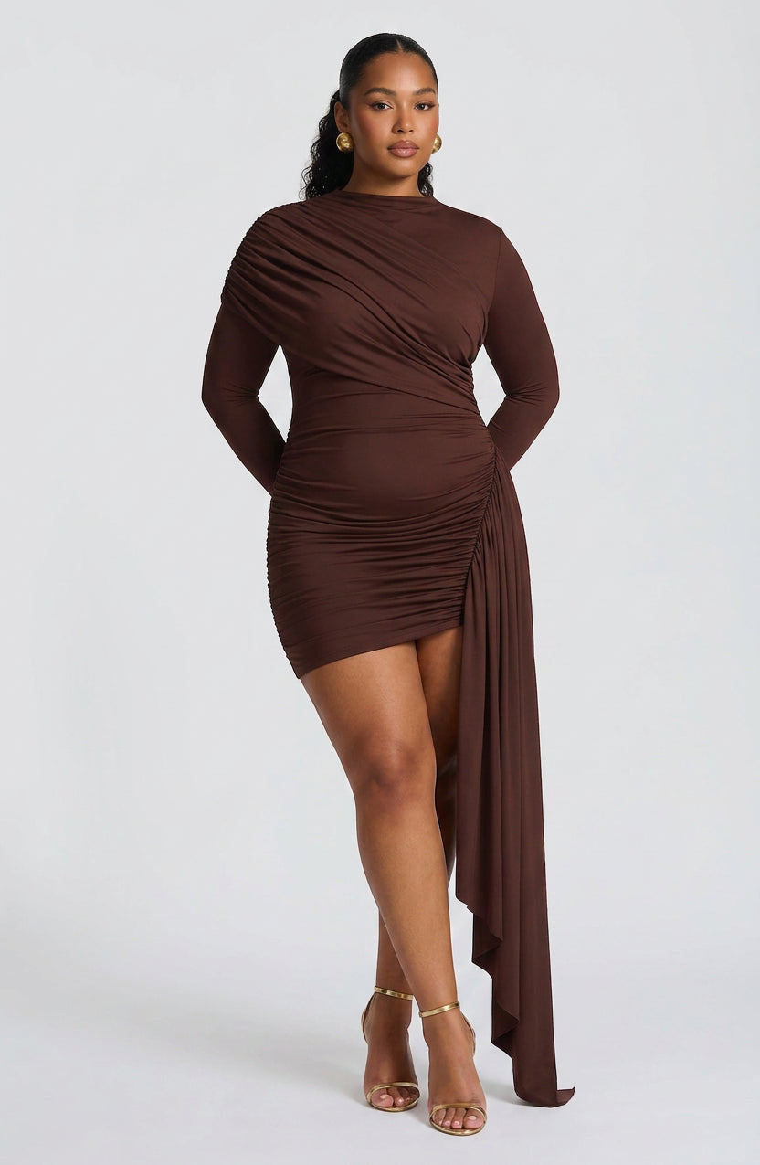 Vestido Corto Granate Jovanna