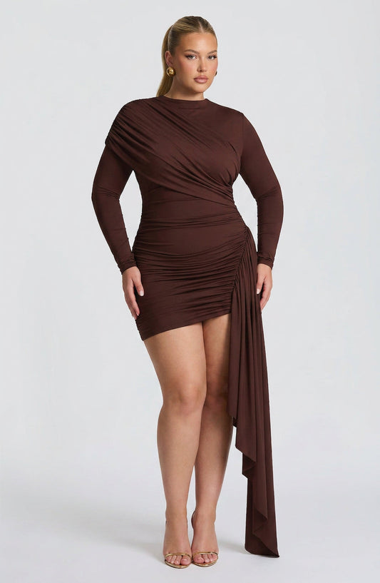Vestido Corto Granate Jovanna
