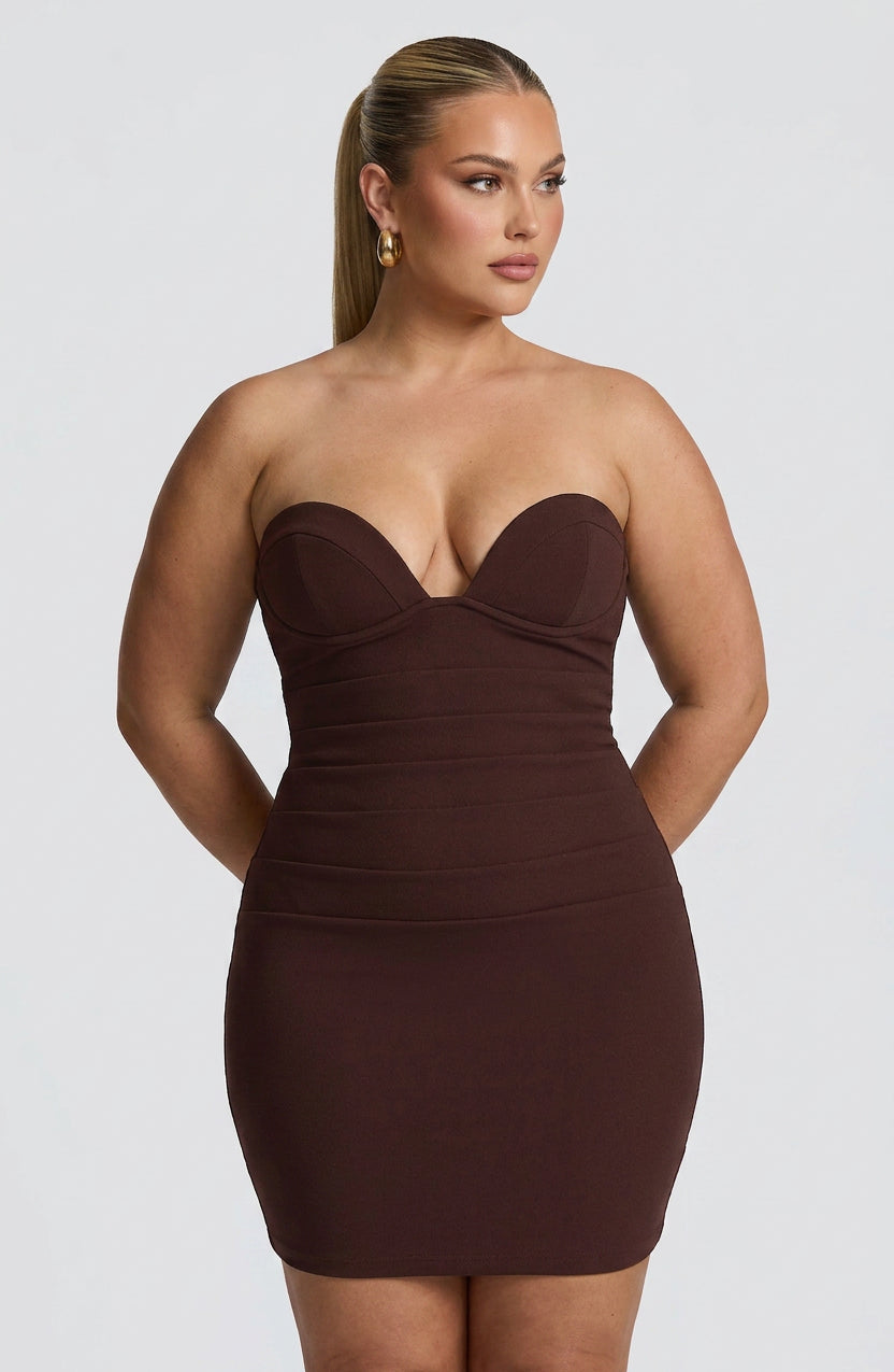 Vestido Largo Granate Lindsey
