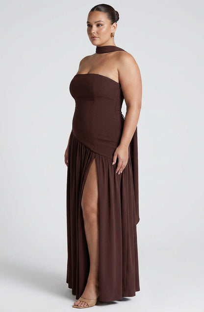 Vestido Largo Granate Maliyah