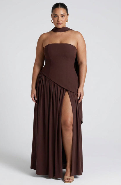 Vestido Largo Granate Maliyah