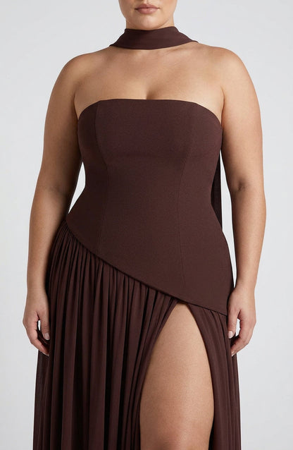 Vestido Largo Granate Maliyah