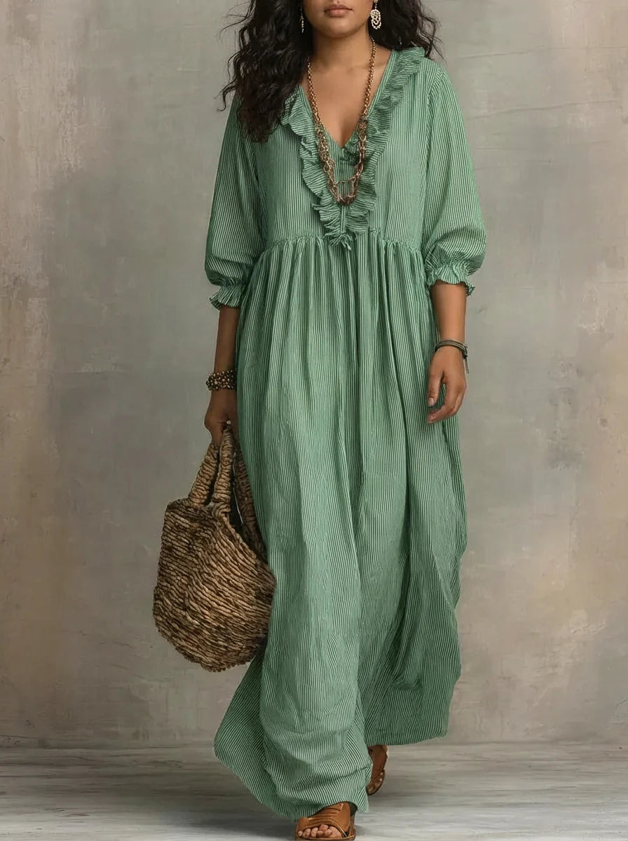 Elowen | Vestido Maxi Boho Manga Larga